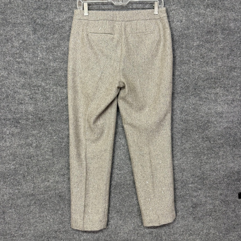 Talbots RSVP Dress Pants Womens 4P Gray Wool Blend Sequin Holiday Party NWT - Picture 2 of 14